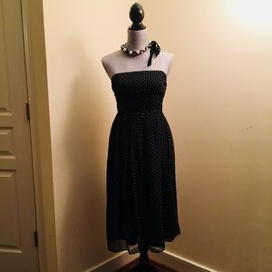 J. Crew Polka Dot Strapless Dress